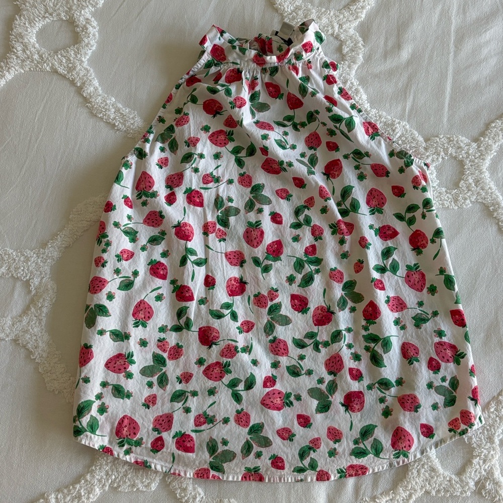 J.Crew Strawberry Print Swing Top